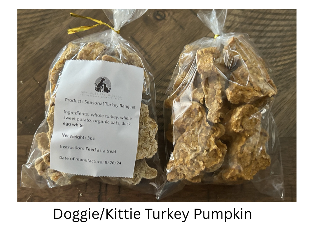 *Doggie/Kittie Turkey Acorn Squash Treats (3oz)