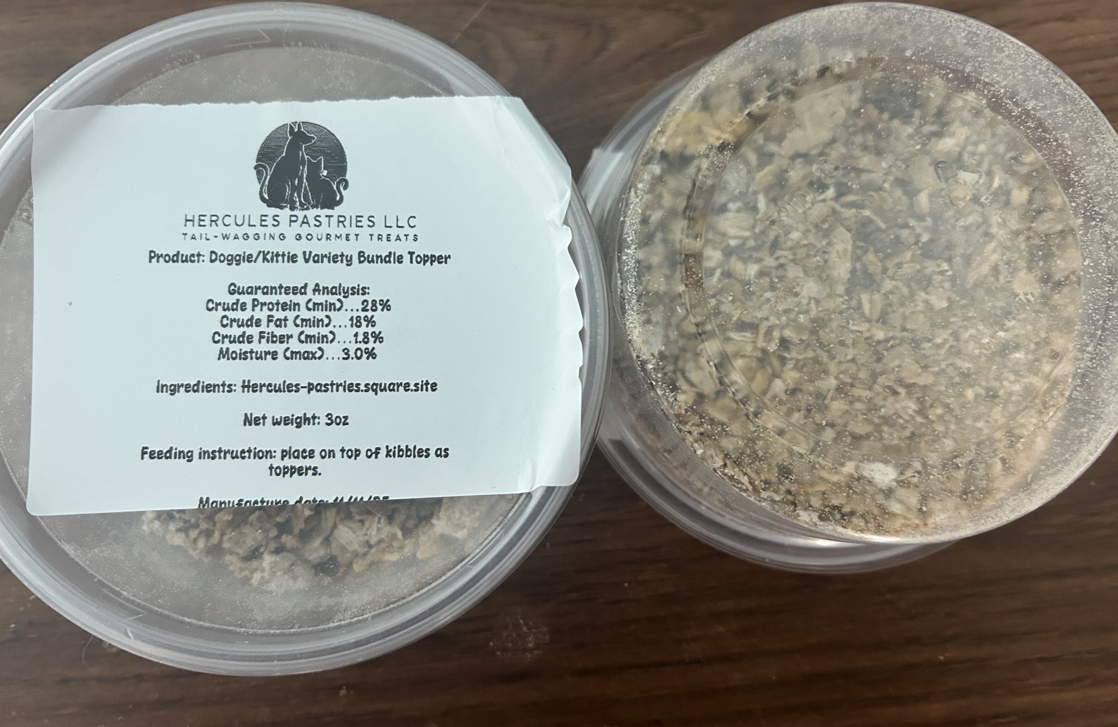 *Doggie/Kitty Protein Crumble Topper (3oz)
